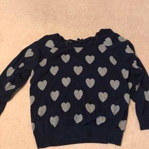 Torrid blue hearts sweater. GUC Size3